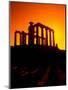 Ruins on Cliff in Cape Sounion, Poseidon, Greece-Bill Bachmann-Mounted Photographic Print