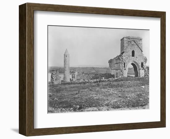 Ruins on Devenish Island, Lough Erne, Ireland, C.1890-Robert French-Framed Giclee Print