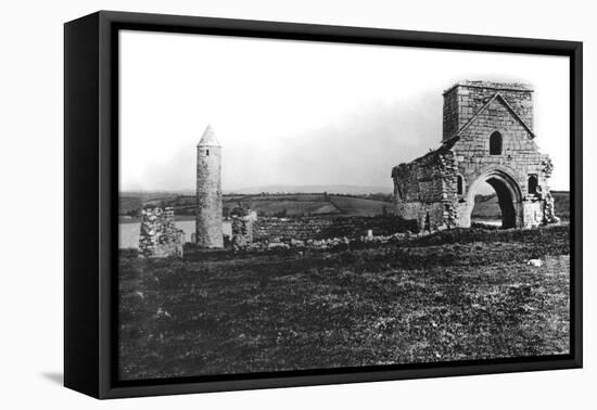 Ruins on Devenish Island-null-Framed Stretched Canvas