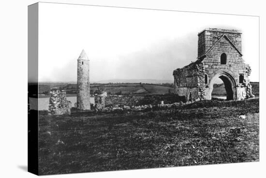 Ruins on Devenish Island-null-Stretched Canvas