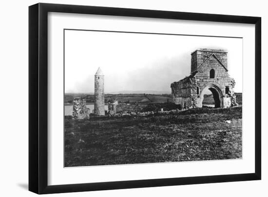 Ruins on Devenish Island-null-Framed Premium Giclee Print