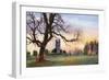 Ruins on the Hill of Slane, County Meath, Ireland, 1924-1926-MC Green-Framed Giclee Print