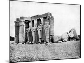 Ruins, Thebes, Egypt, 1893-John L Stoddard-Mounted Giclee Print