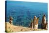 Ruins Underwater of Roman Houses, Les Aiguilles, Tabarka, Tunisia, North Africa-Nico Tondini-Stretched Canvas