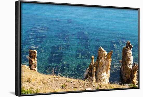 Ruins Underwater of Roman Houses, Les Aiguilles, Tabarka, Tunisia, North Africa-Nico Tondini-Framed Photographic Print