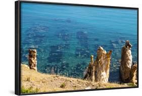 Ruins Underwater of Roman Houses, Les Aiguilles, Tabarka, Tunisia, North Africa-Nico Tondini-Framed Photographic Print