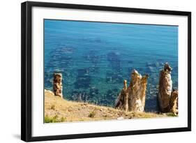 Ruins Underwater of Roman Houses, Les Aiguilles, Tabarka, Tunisia, North Africa-Nico Tondini-Framed Photographic Print