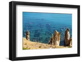 Ruins Underwater of Roman Houses, Les Aiguilles, Tabarka, Tunisia, North Africa-Nico Tondini-Framed Photographic Print