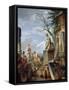 Ruins with a Sibyl and Other Figures, C.1720-Giovanni Paolo Pannini-Framed Stretched Canvas