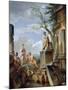 Ruins with a Sibyl and Other Figures, C.1720-Giovanni Paolo Pannini-Mounted Giclee Print