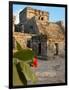 Ruins with Sun Setting on Buildings of Tulum, Mexico-Lisa S. Engelbrecht-Framed Photographic Print