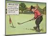 Rule Vi: a Ball Must Not be Pushed, Scraped Nor Spooned, from "Rules of Golf," Published circa 1905-Charles Crombie-Mounted Giclee Print