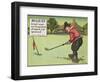 Rule Vi: a Ball Must Not be Pushed, Scraped Nor Spooned, from "Rules of Golf," Published circa 1905-Charles Crombie-Framed Premium Giclee Print