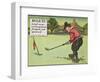 Rule Vi: a Ball Must Not be Pushed, Scraped Nor Spooned, from "Rules of Golf," Published circa 1905-Charles Crombie-Framed Premium Giclee Print