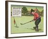 Rule Vi: a Ball Must Not be Pushed, Scraped Nor Spooned, from "Rules of Golf," Published circa 1905-Charles Crombie-Framed Giclee Print