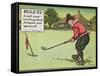 Rule Vi: a Ball Must Not be Pushed, Scraped Nor Spooned, from "Rules of Golf," Published circa 1905-Charles Crombie-Framed Stretched Canvas