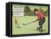 Rule Vi: a Ball Must Not be Pushed, Scraped Nor Spooned, from "Rules of Golf," Published circa 1905-Charles Crombie-Framed Stretched Canvas