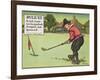 Rule Vi: a Ball Must Not be Pushed, Scraped Nor Spooned, from "Rules of Golf," Published circa 1905-Charles Crombie-Framed Giclee Print