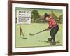 Rule Vi: a Ball Must Not be Pushed, Scraped Nor Spooned, from "Rules of Golf," Published circa 1905-Charles Crombie-Framed Giclee Print