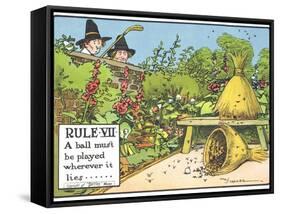 Rule VII: A Ball Must be Played Wherever it Lies, from "Rules of Golf," Published circa 1905-Charles Crombie-Framed Stretched Canvas