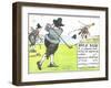 Rule XIII: If Ye Player's Ball Strike an Opponent's Caddie-Charles Crombie-Framed Giclee Print