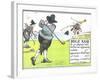 Rule XIII: If Ye Player's Ball Strike an Opponent's Caddie-Charles Crombie-Framed Giclee Print