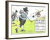 Rule XIII: If Ye Player's Ball Strike an Opponent's Caddie-Charles Crombie-Framed Giclee Print