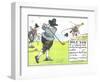 Rule XIII: If Ye Player's Ball Strike an Opponent's Caddie-Charles Crombie-Framed Premium Giclee Print