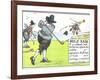 Rule XIII: If Ye Player's Ball Strike an Opponent's Caddie-Charles Crombie-Framed Giclee Print
