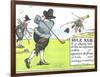 Rule XIII: If Ye Player's Ball Strike an Opponent's Caddie-Charles Crombie-Framed Giclee Print