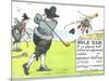 Rule XIII: If Ye Player's Ball Strike an Opponent's Caddie-Charles Crombie-Mounted Giclee Print