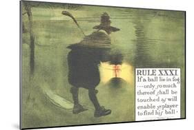 Rule XXXI: If a Ball Lie in Fog-Charles Crombie-Mounted Giclee Print