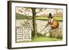 Rule XXXII: A Player May Stand out of Bounds to Play a Ball Lying Within Bounds, from Rules of Golf-Charles Crombie-Framed Giclee Print