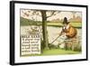 Rule XXXII: A Player May Stand out of Bounds to Play a Ball Lying Within Bounds, from Rules of Golf-Charles Crombie-Framed Giclee Print