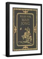 Rules for Mah Jong-null-Framed Art Print