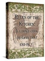 Rules of Kitchen 1-Diane Stimson-Stretched Canvas