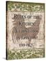 Rules of Kitchen 1-Diane Stimson-Stretched Canvas