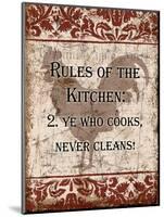 Rules of Kitchen 2-Diane Stimson-Mounted Art Print