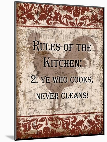 Rules of Kitchen 2-Diane Stimson-Mounted Art Print