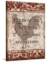 Rules of Kitchen 2-Diane Stimson-Stretched Canvas