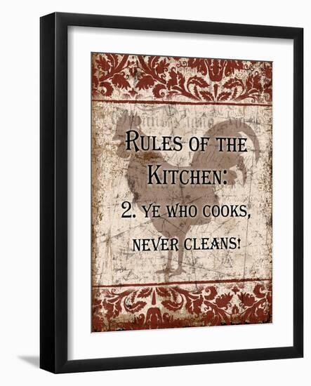 Rules of Kitchen 2-Diane Stimson-Framed Art Print