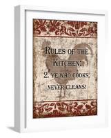 Rules of Kitchen 2-Diane Stimson-Framed Art Print