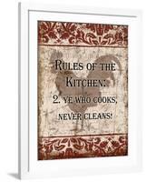 Rules of Kitchen 2-Diane Stimson-Framed Art Print
