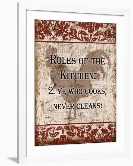 Rules of Kitchen 2-Diane Stimson-Framed Art Print