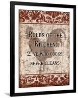 Rules of Kitchen 2-Diane Stimson-Framed Art Print