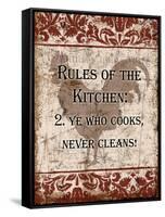 Rules of Kitchen 2-Diane Stimson-Framed Stretched Canvas