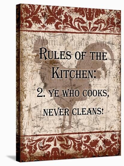 Rules of Kitchen 2-Diane Stimson-Stretched Canvas