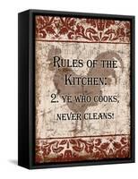 Rules of Kitchen 2-Diane Stimson-Framed Stretched Canvas