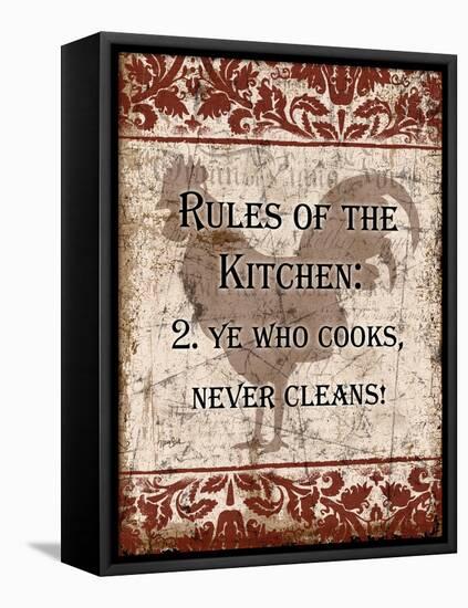 Rules of Kitchen 2-Diane Stimson-Framed Stretched Canvas