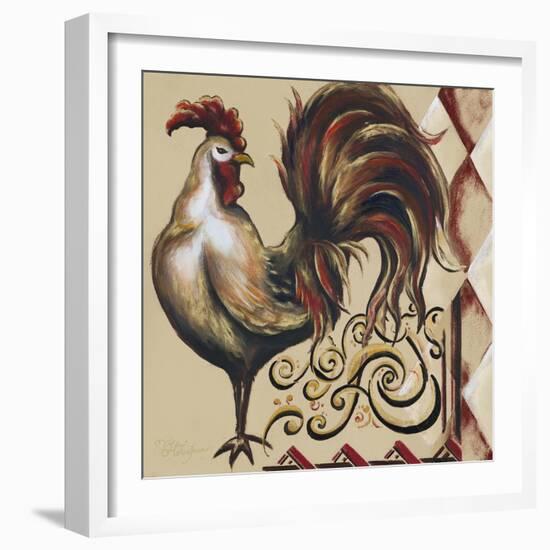 Rules the Roosters Square I-Tiffany Hakimipour-Framed Art Print